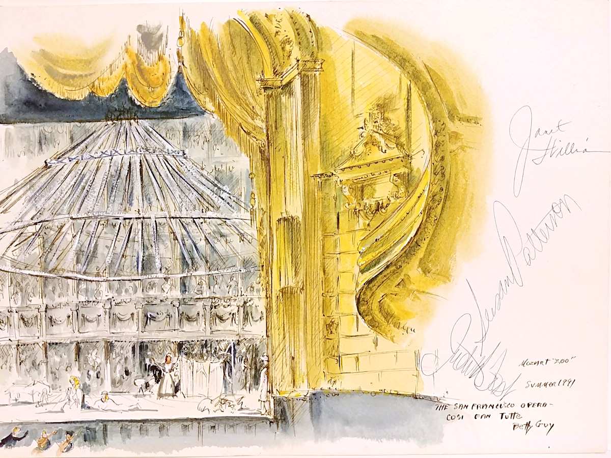Mozart "200" Cosi Fan Tutte The San Francisco Opera by Betty Guy 