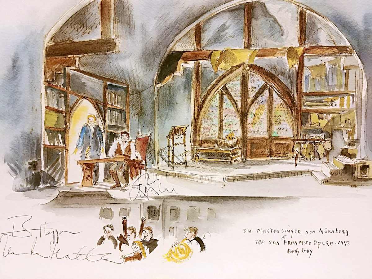 Die Meistersinger Von Nurnbergat The San Francisco Opera by Betty Guy 