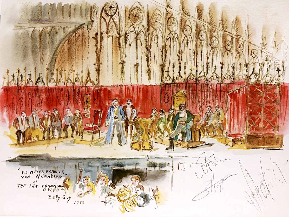 Die Meistersinger Von Nurnbergat The San Francisco Opera by Betty Guy 