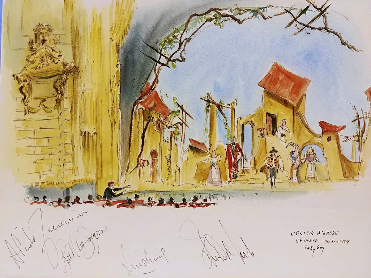 L' Elisir D' Amore S.F. Opera by Betty Guy 