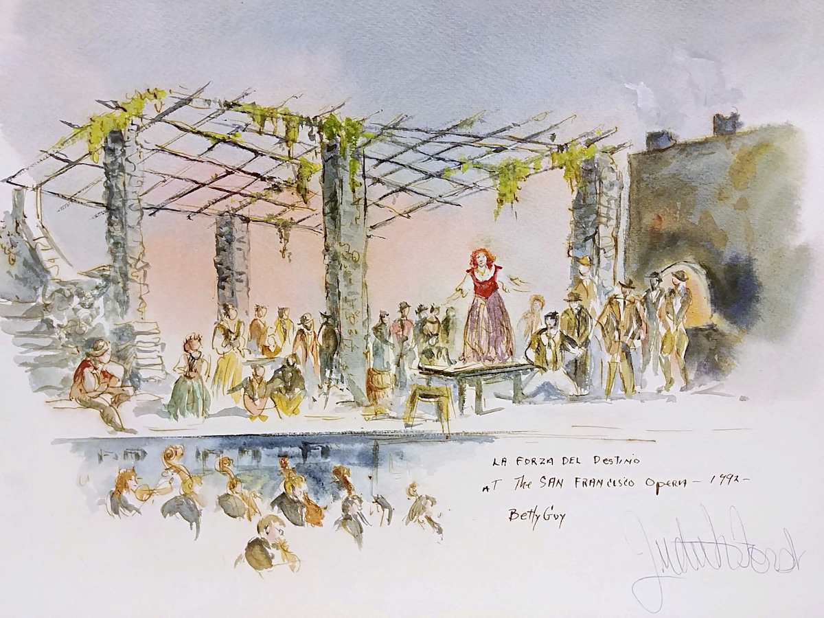La Forza Del Destino at The San Francisco Opera by Betty Guy 