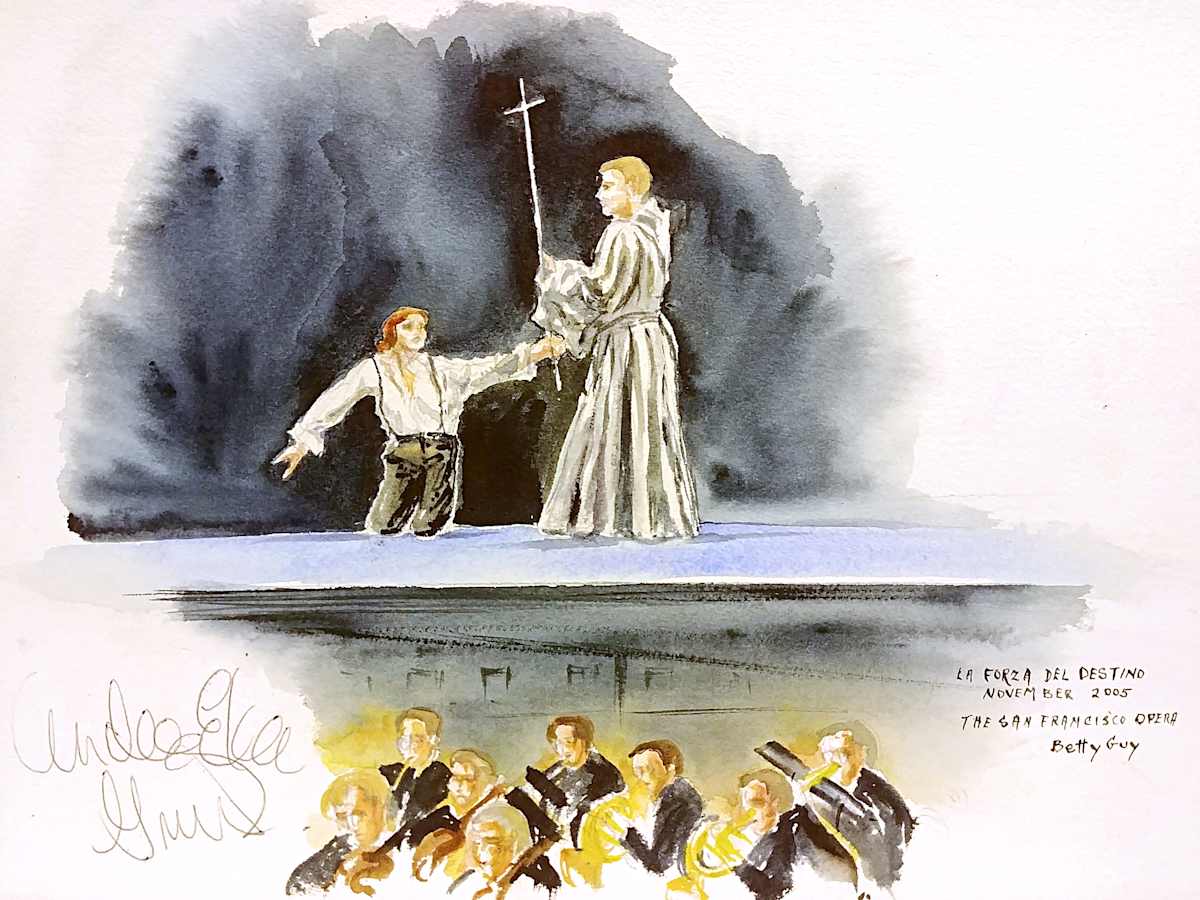 La Forza Del Destino The San Francisco Opera by Betty Guy 