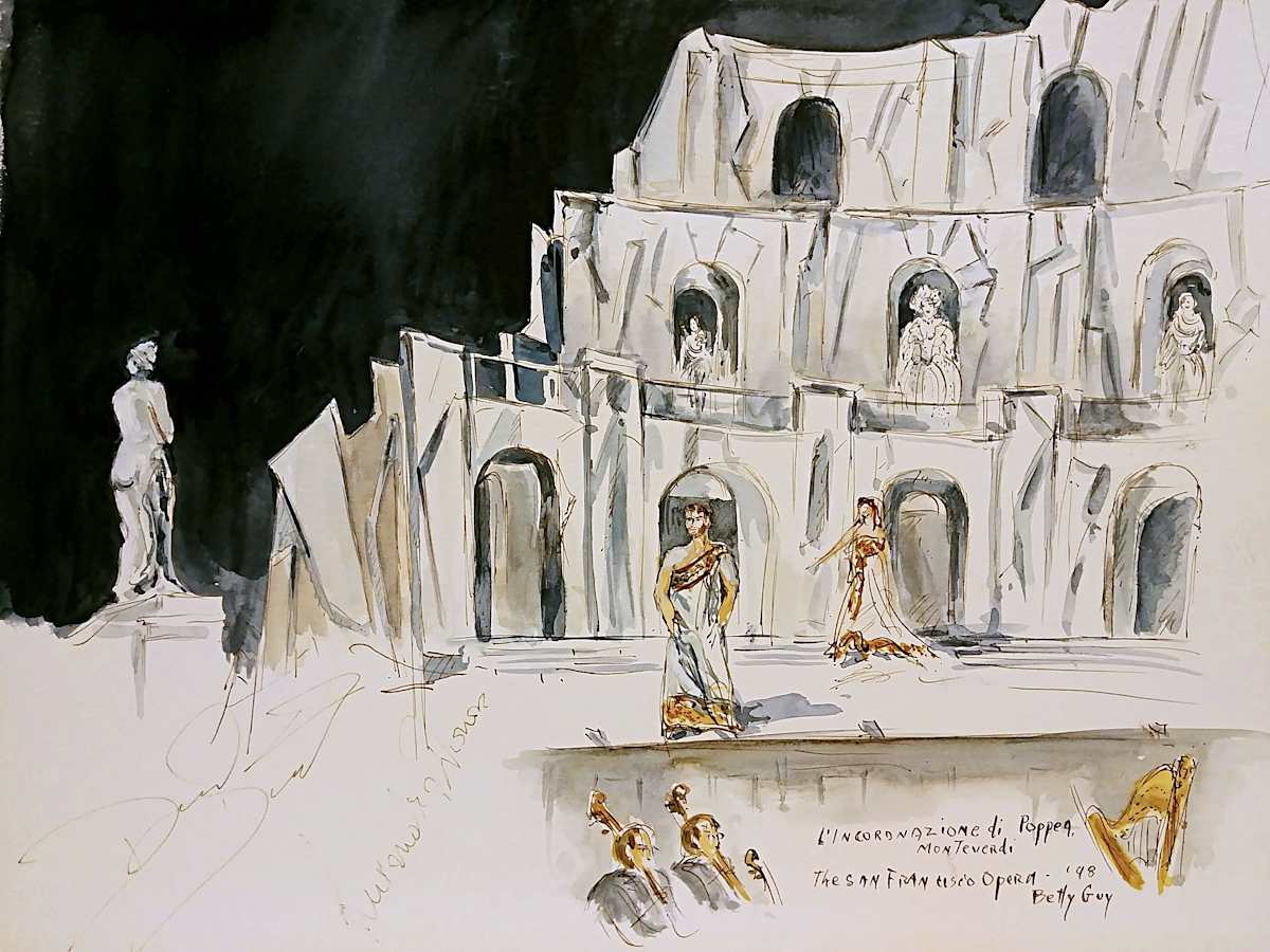 L' Incoronazione di Poppea Monteverdi The San Francisco Opera by Betty Guy 