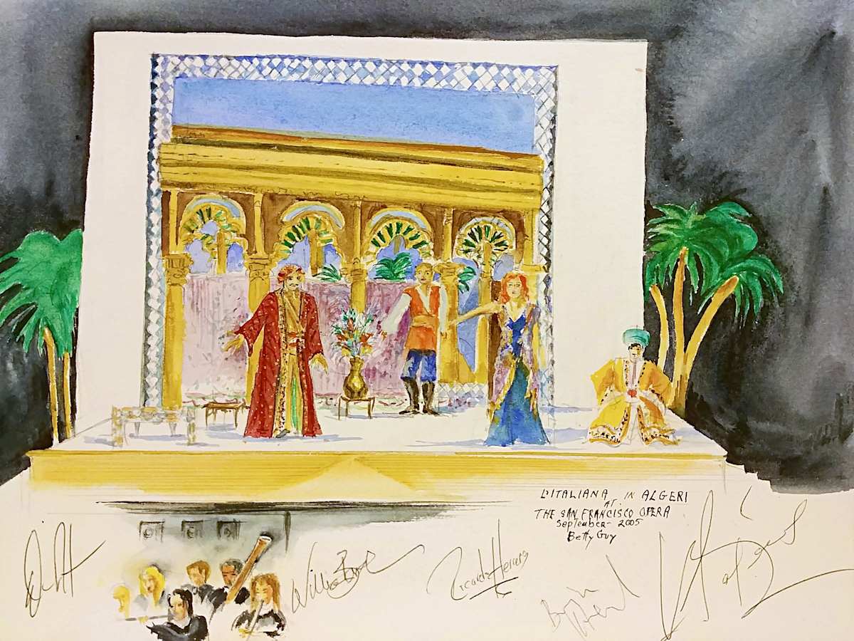 L' Italiana in Algeri at The San Francisco Opera by Betty Guy 