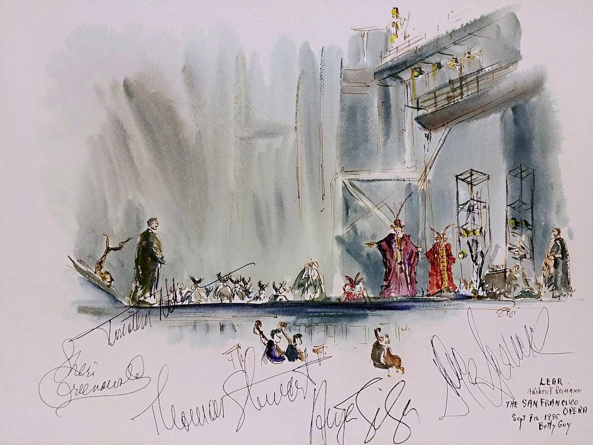Lear Aribert Reimann The San Francisco Opera by Betty Guy 