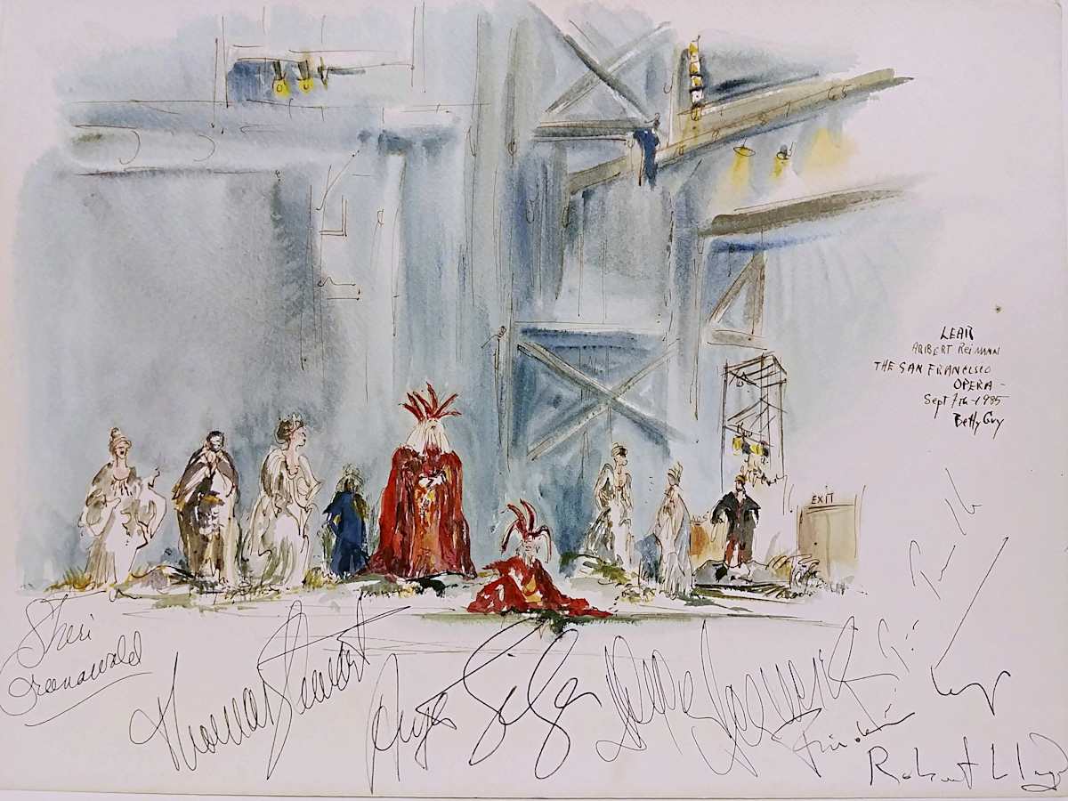 Lear Aribert Reimann The San Francisco Opera by Betty Guy 
