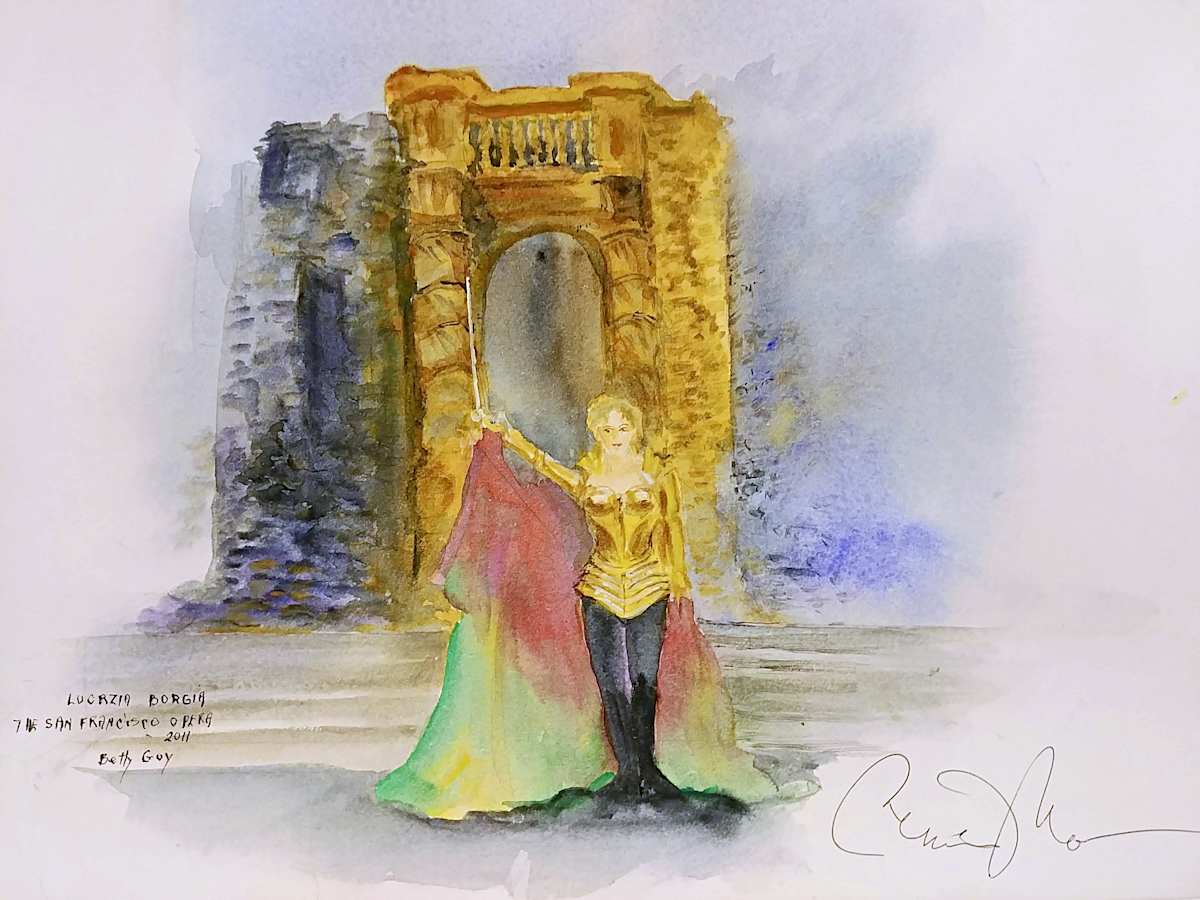 Lucrzia Borgia The San Francisco Opera by Betty Guy 