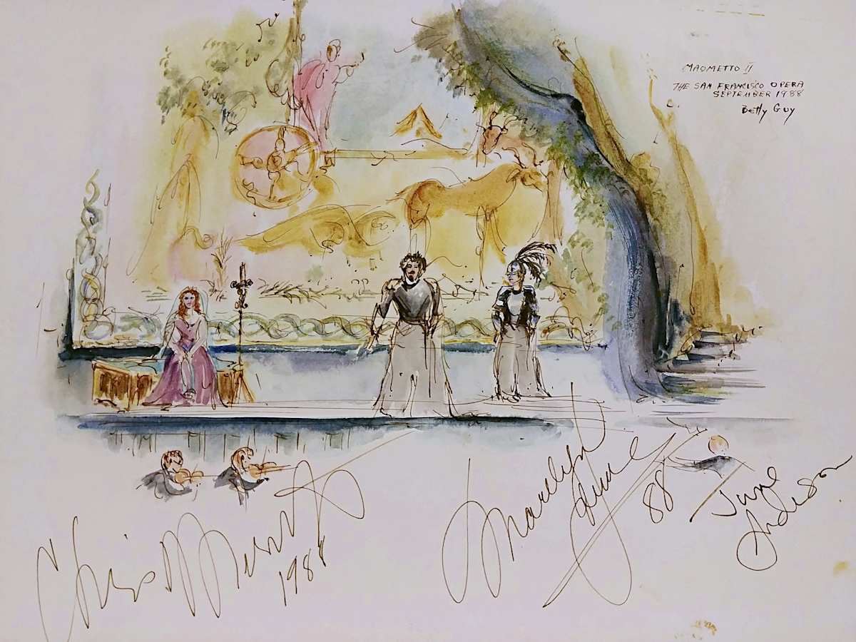 Maometto II The San Francisco Opera by Betty Guy 