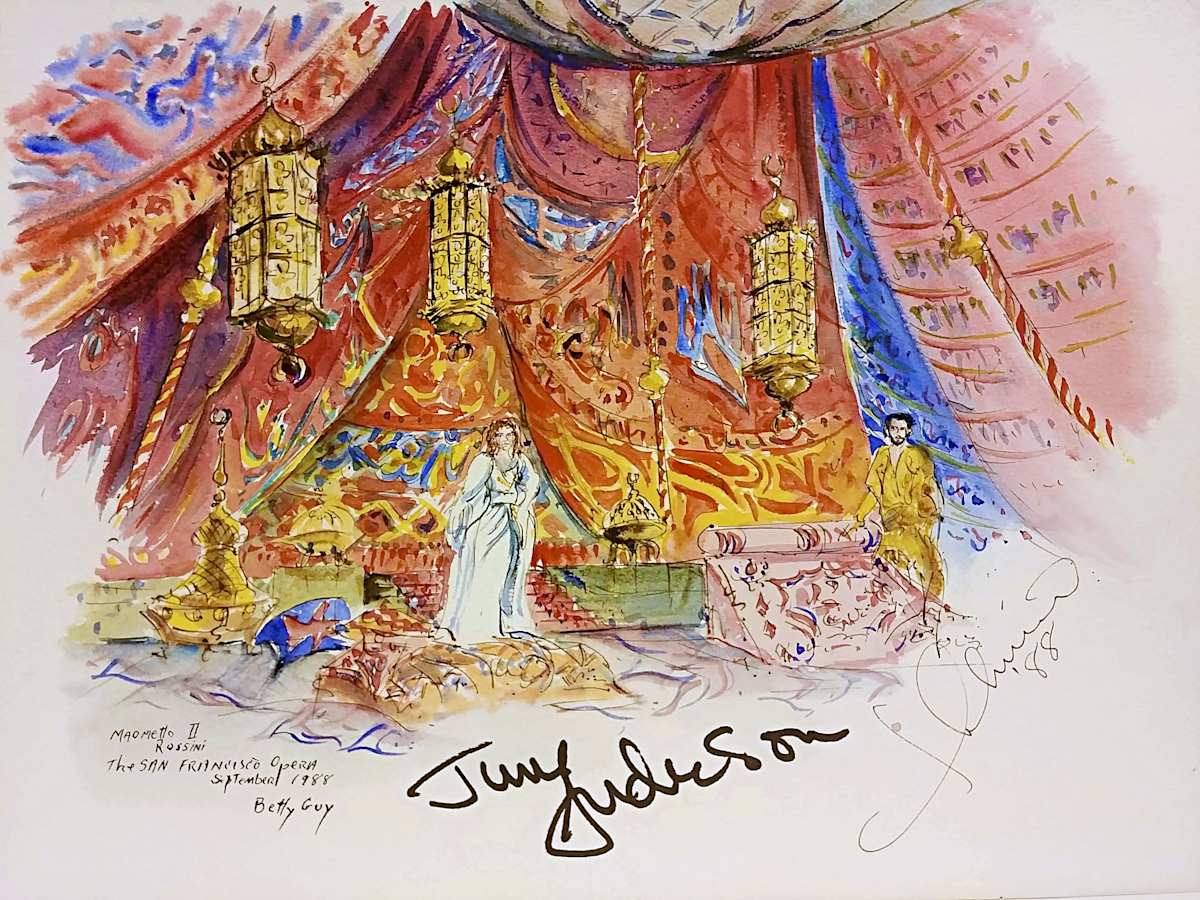Maometto II Rossini The San Francisco Opera by Betty Guy 