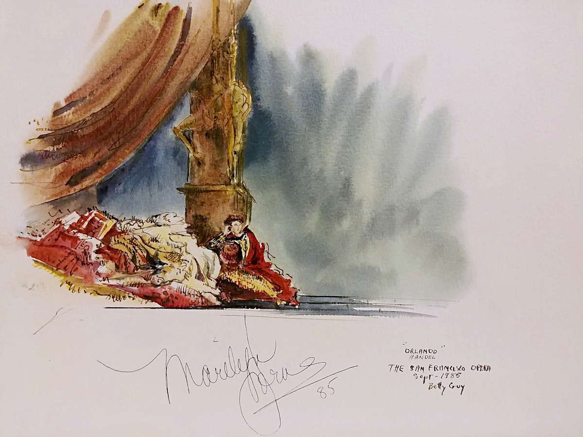 "Orlando" Handel The San Francisco Opera by Betty Guy 