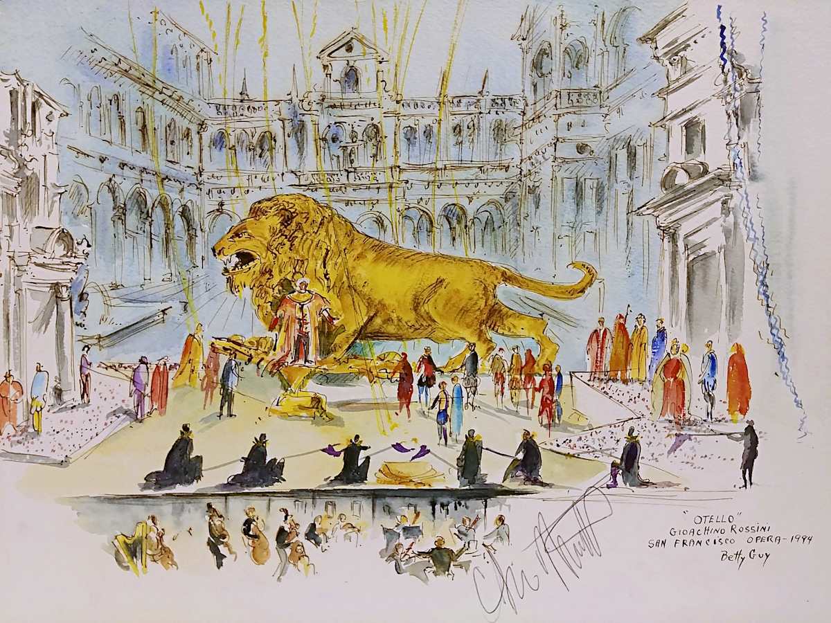 "Otello" Gioachino Rossini San Francisco Opera by Betty Guy 