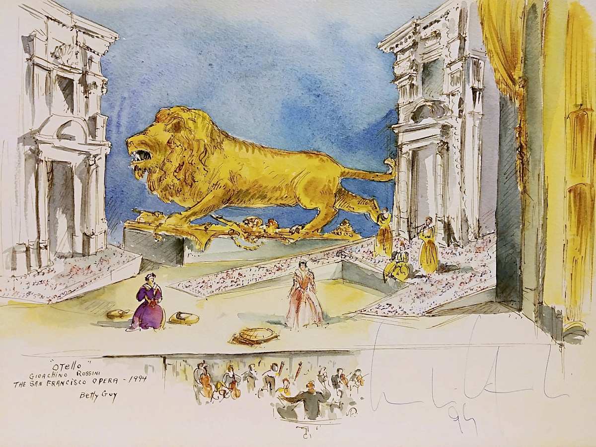 "Otello" Gioachino Rossini The San Francisco Opera by Betty Guy 