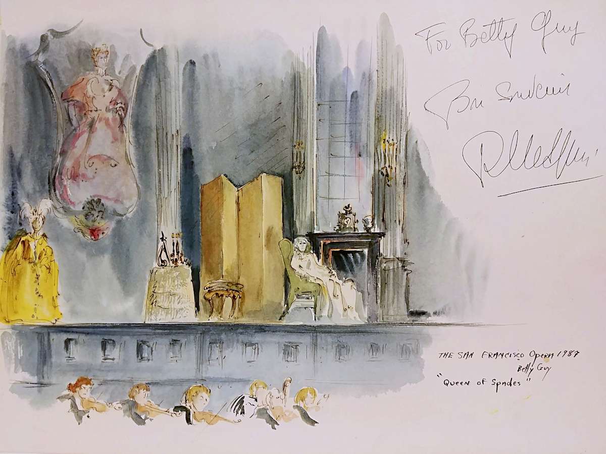 "Queen of Spades" The San Francisco Opera by Betty Guy 