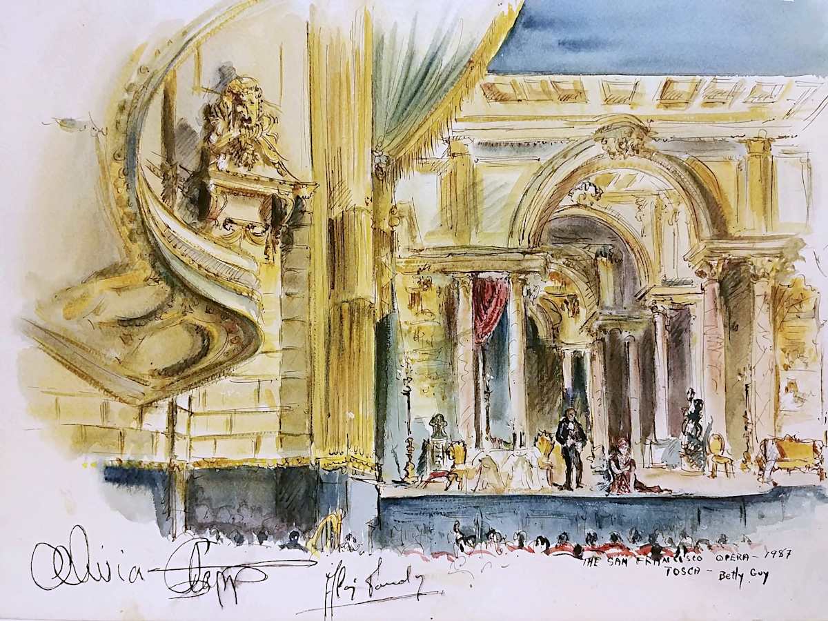 Tosca The San Francisco Opera by Betty Guy 