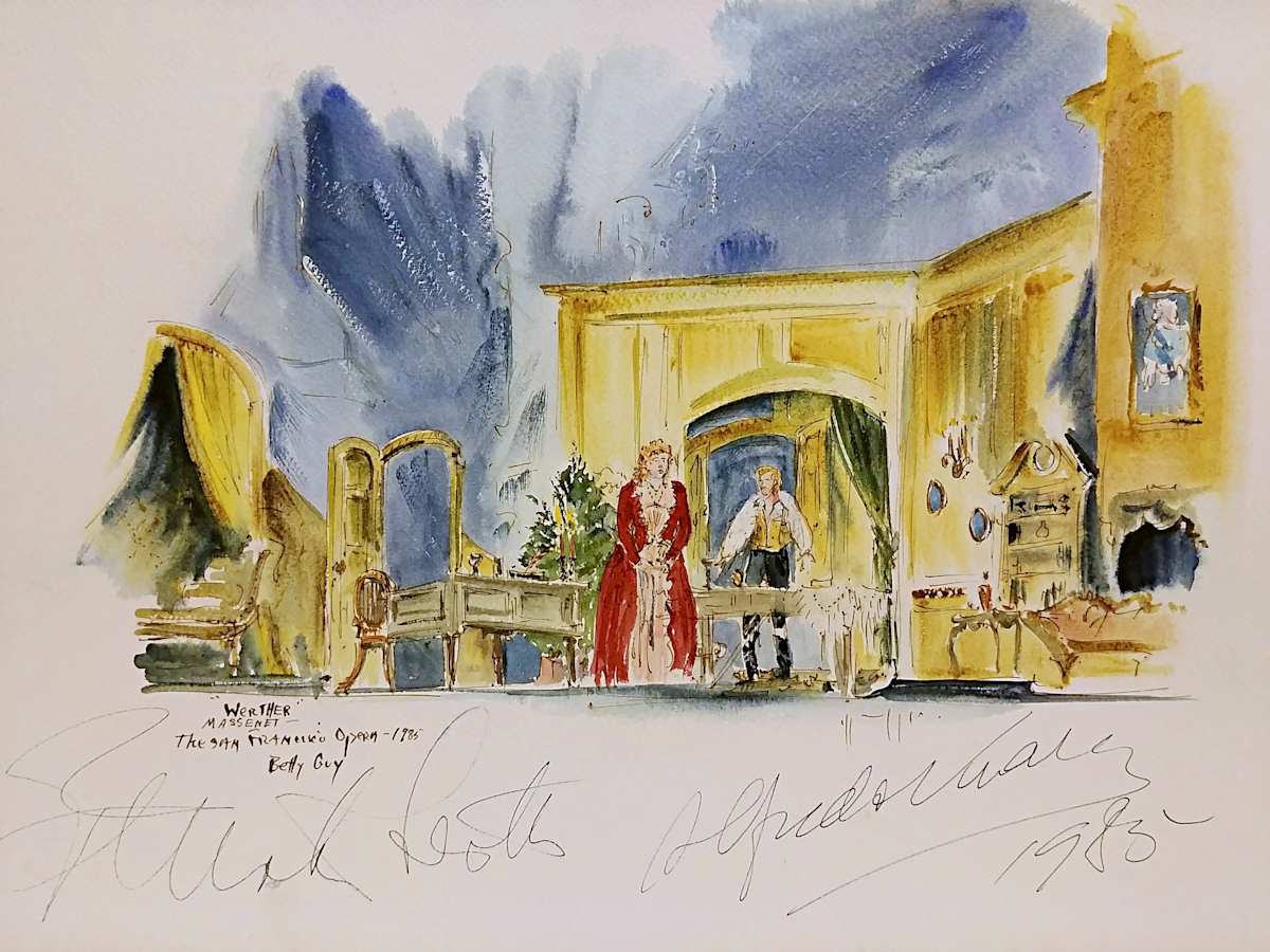 "Werther" Massenet The San Francisco Opera by Betty Guy 