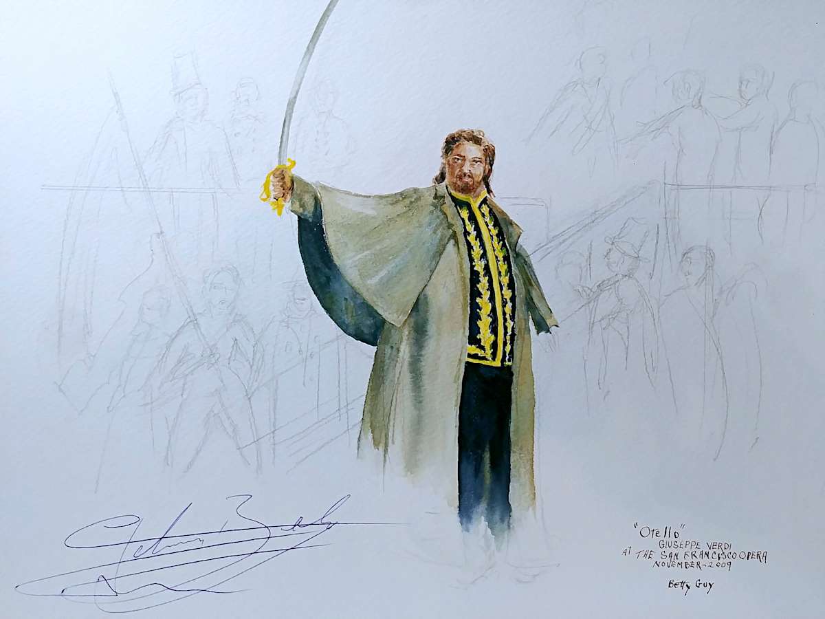Otello Giuseppe Verdi at The San Francisco Opera by Betty Guy 