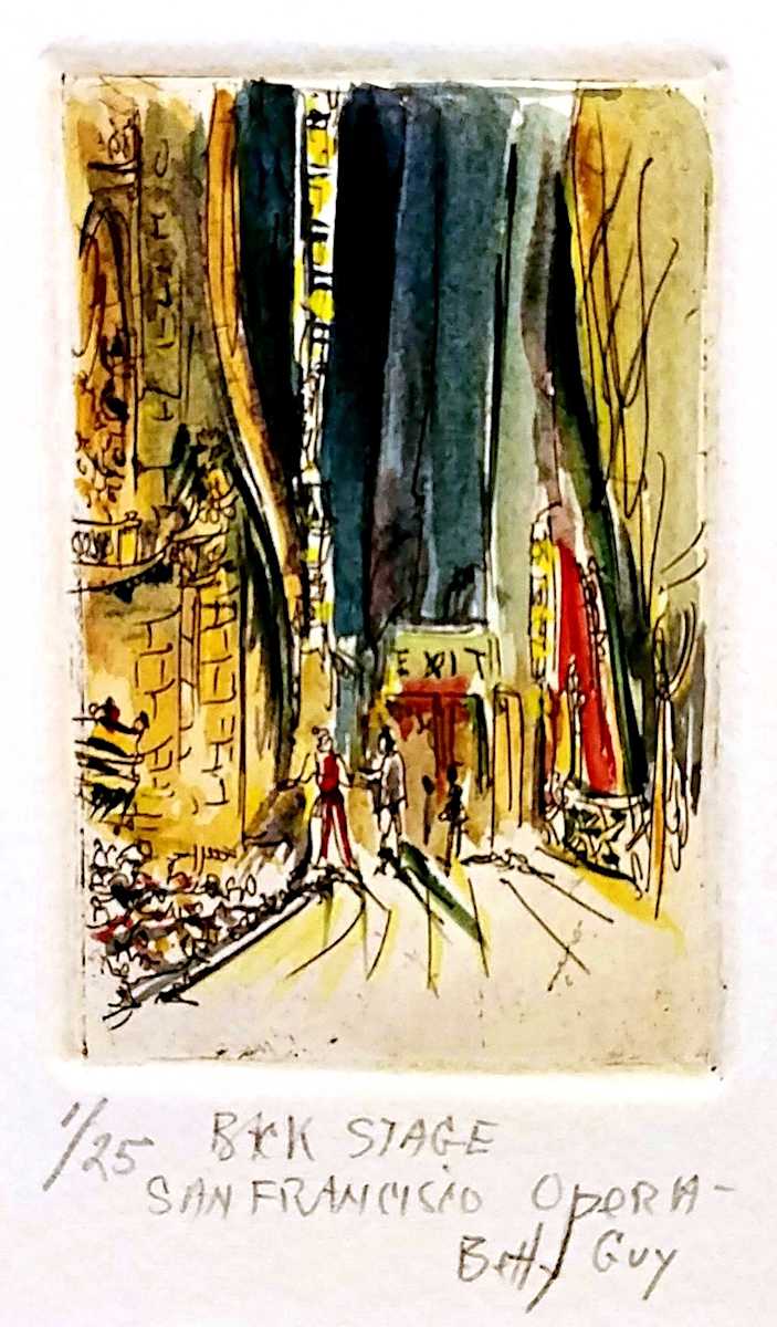 Back Stage San Francisco Opera by Betty Guy 