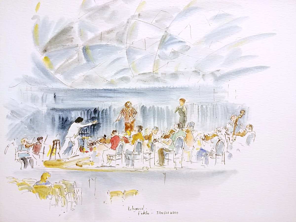 Rehearsal "Fidelio" - Tanglewood by Betty Guy 