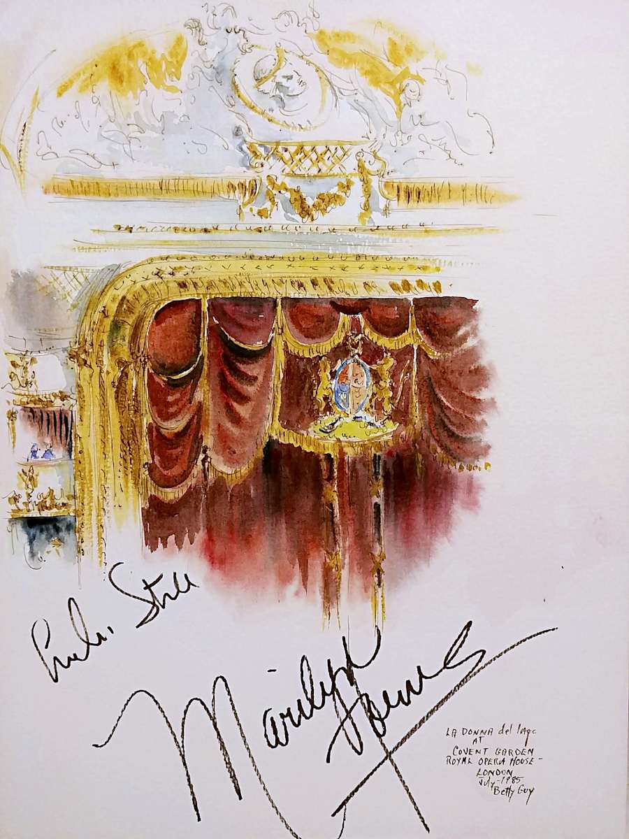 La Donna Del Lago Covent Garden Royal Opera House - London by Betty Guy 