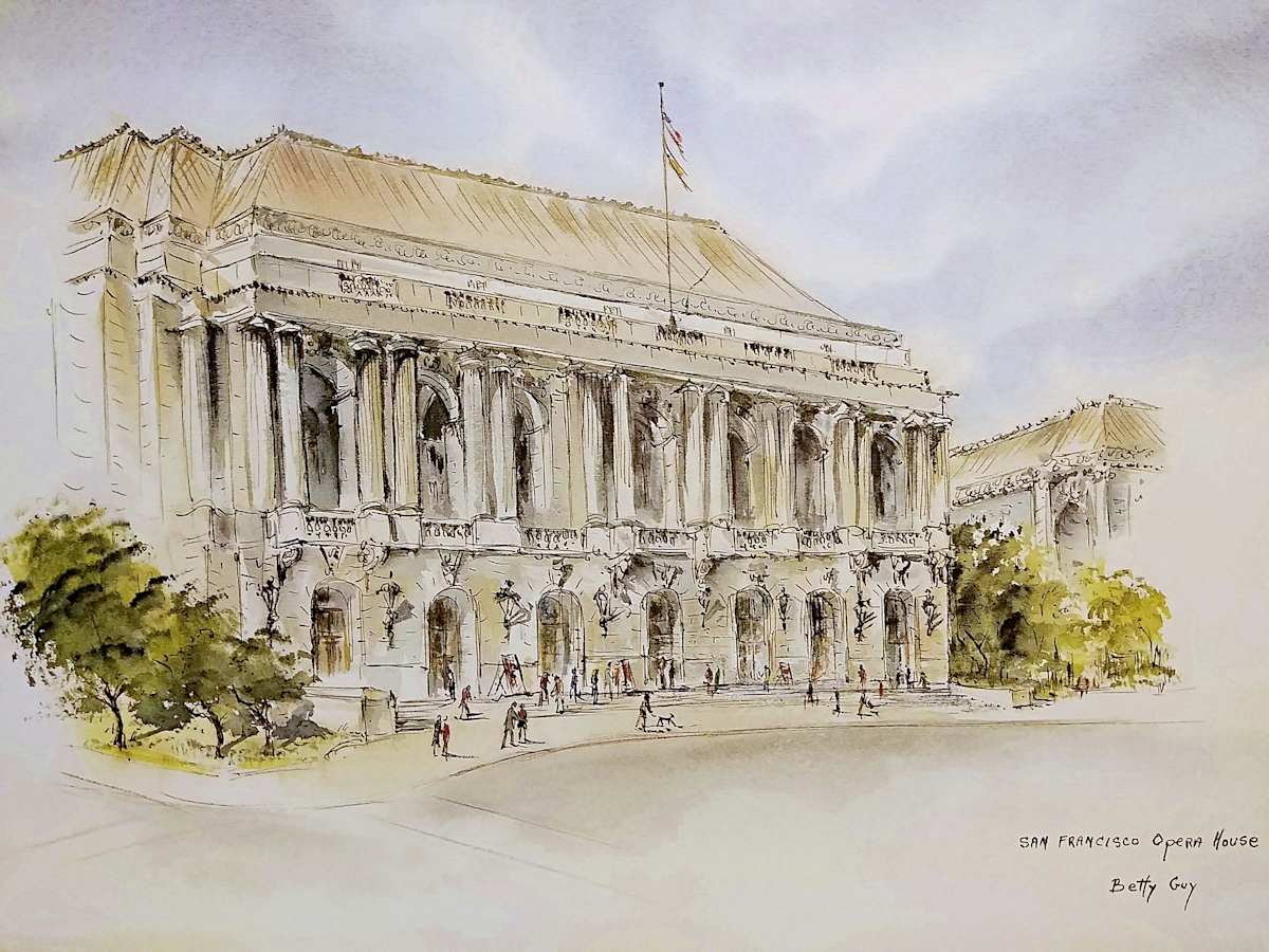 San Francisco Opera House by Betty Guy 