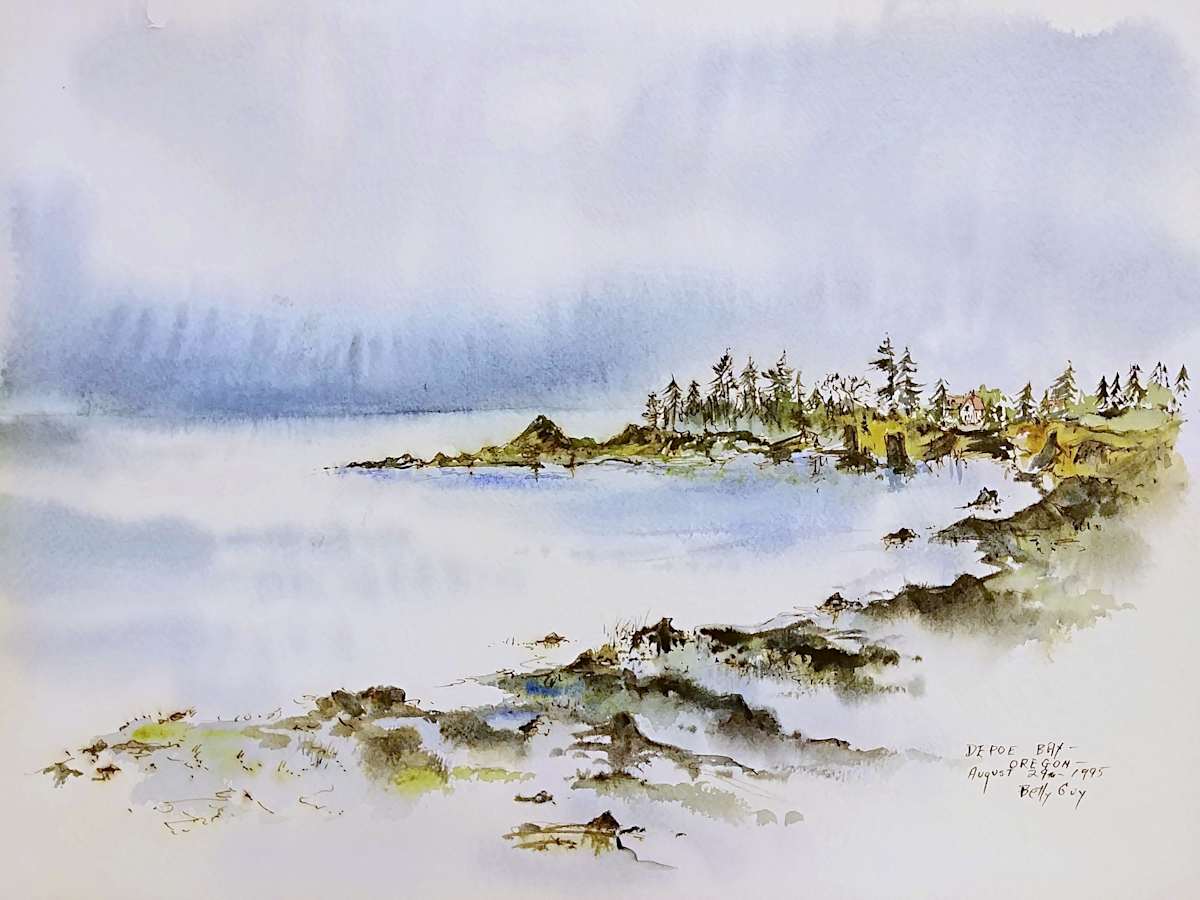 Depoe Bay Oregon by Betty Guy 