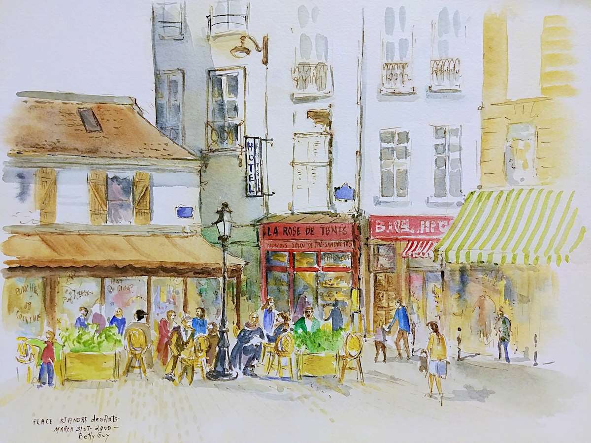 Place St Andre des Arts by Betty Guy 