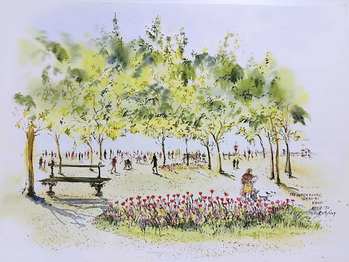 The Luxembourg Gardens by Betty Guy 
