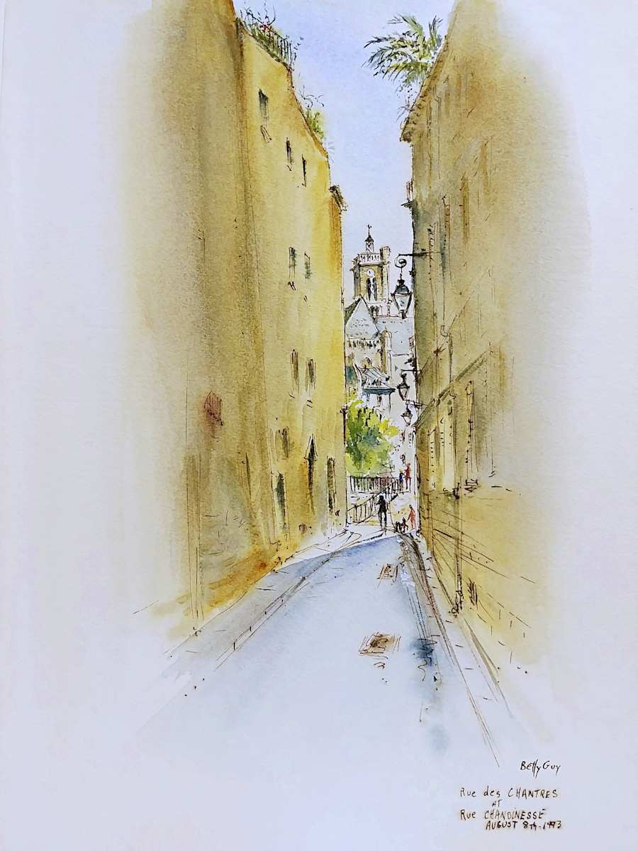 Rue des Chantres at Rue Chanoinesse by Betty Guy 