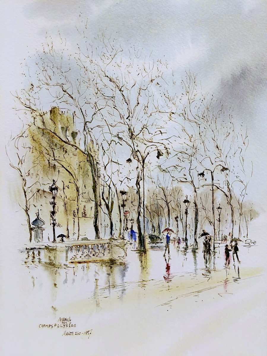 Avenue Des Champs-Elysees by Betty Guy 
