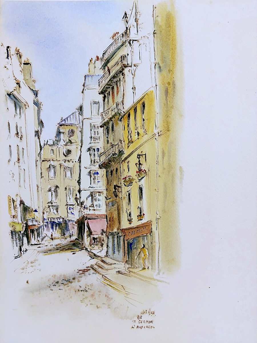 1st Arr. Rue St Germain L' Auxerros by Betty Guy 