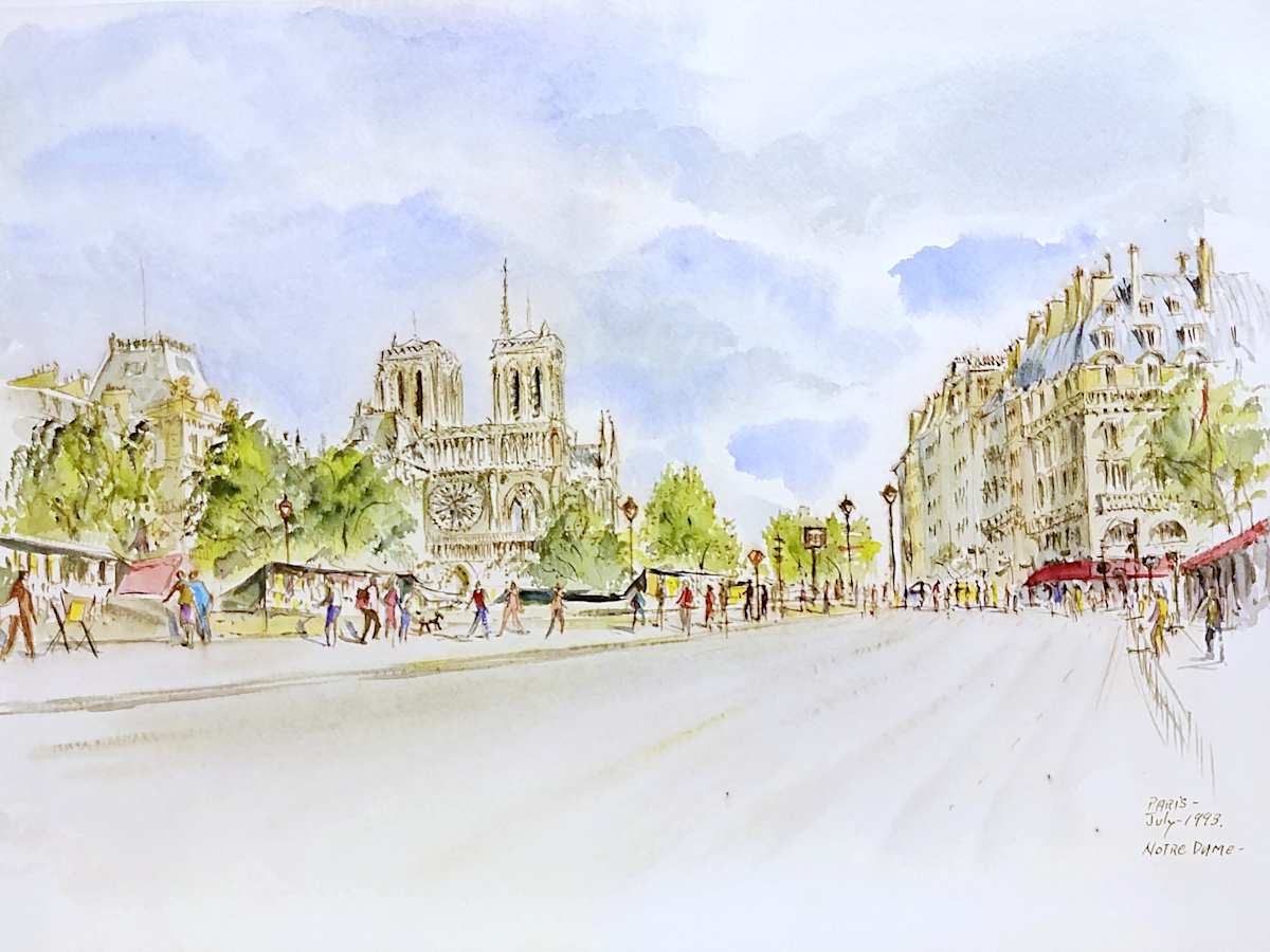Paris Notre Dame by Betty Guy 