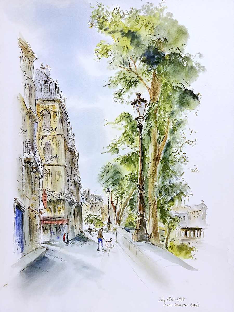 Quai Bourbon - Paris by Betty Guy 