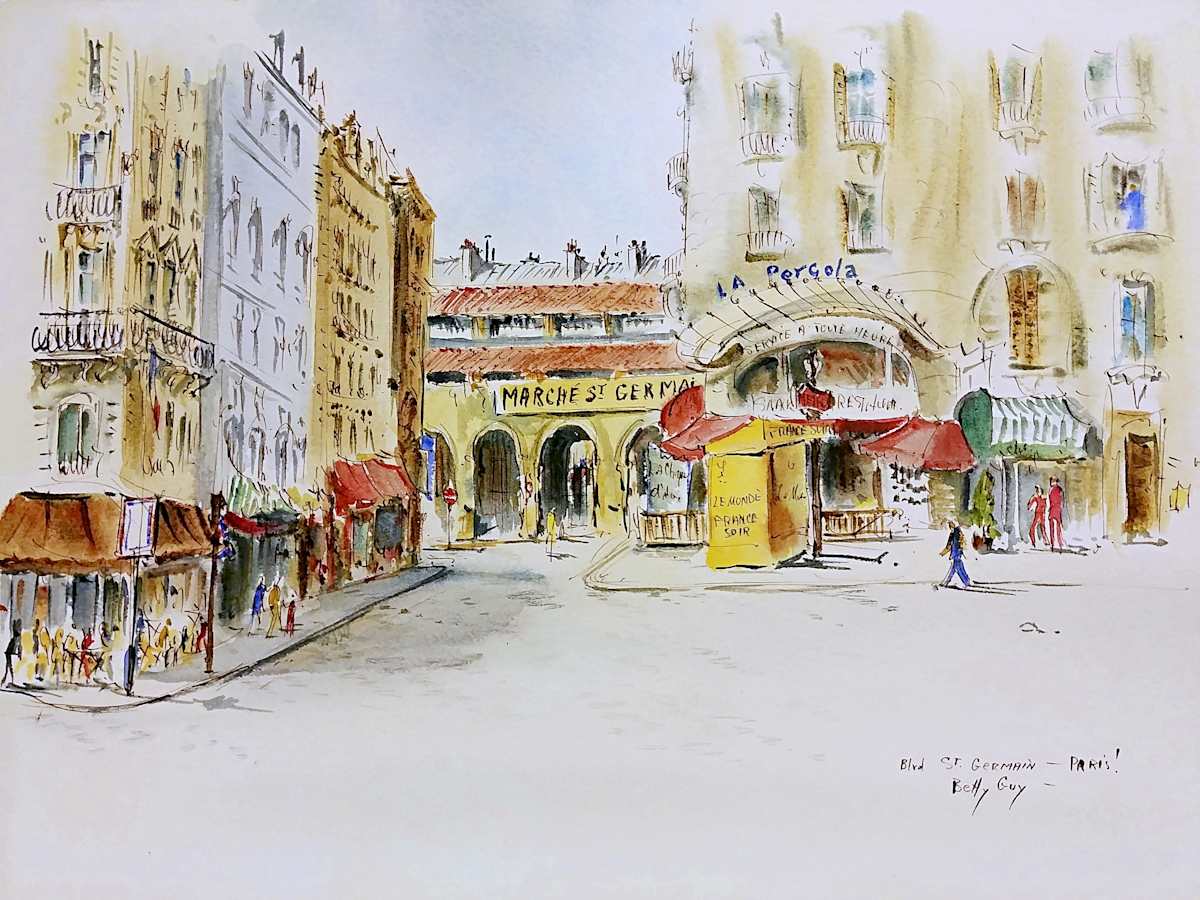 Blvd St Germain - Paris! by Betty Guy 