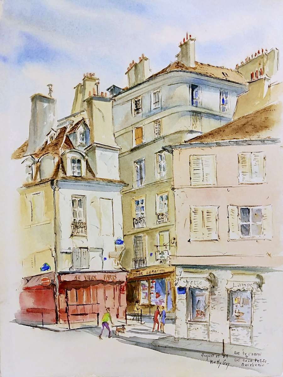 Rue De L' Abbye & Rue De La Petite - Boucherie by Betty Guy 