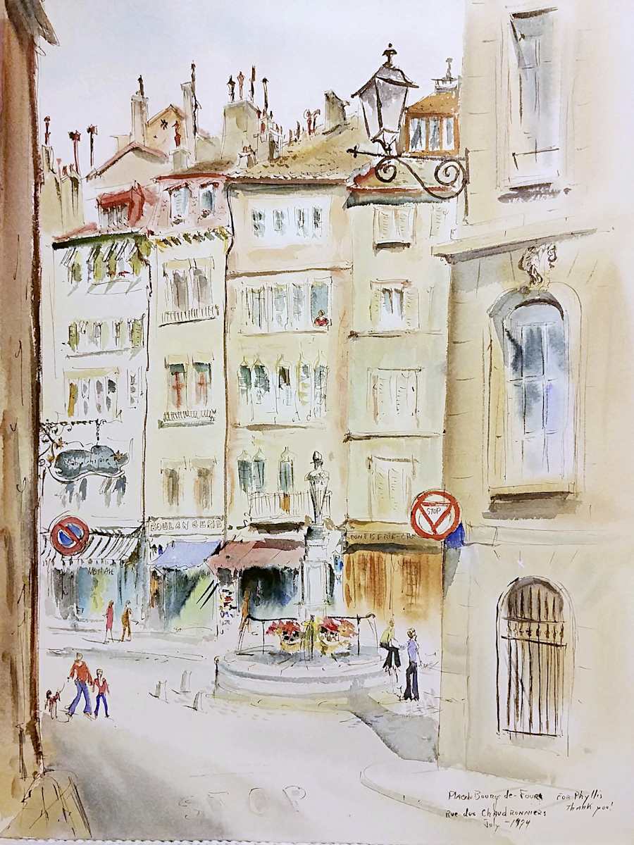 Place du Bourge de Four     Rue des Chaudronniers by Betty Guy 