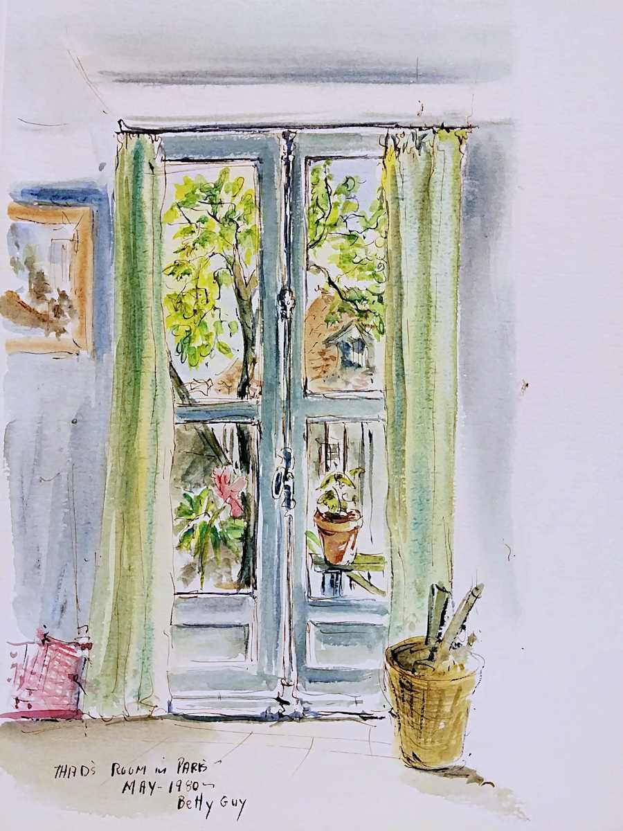 Thad's Room in Paris by Betty Guy 