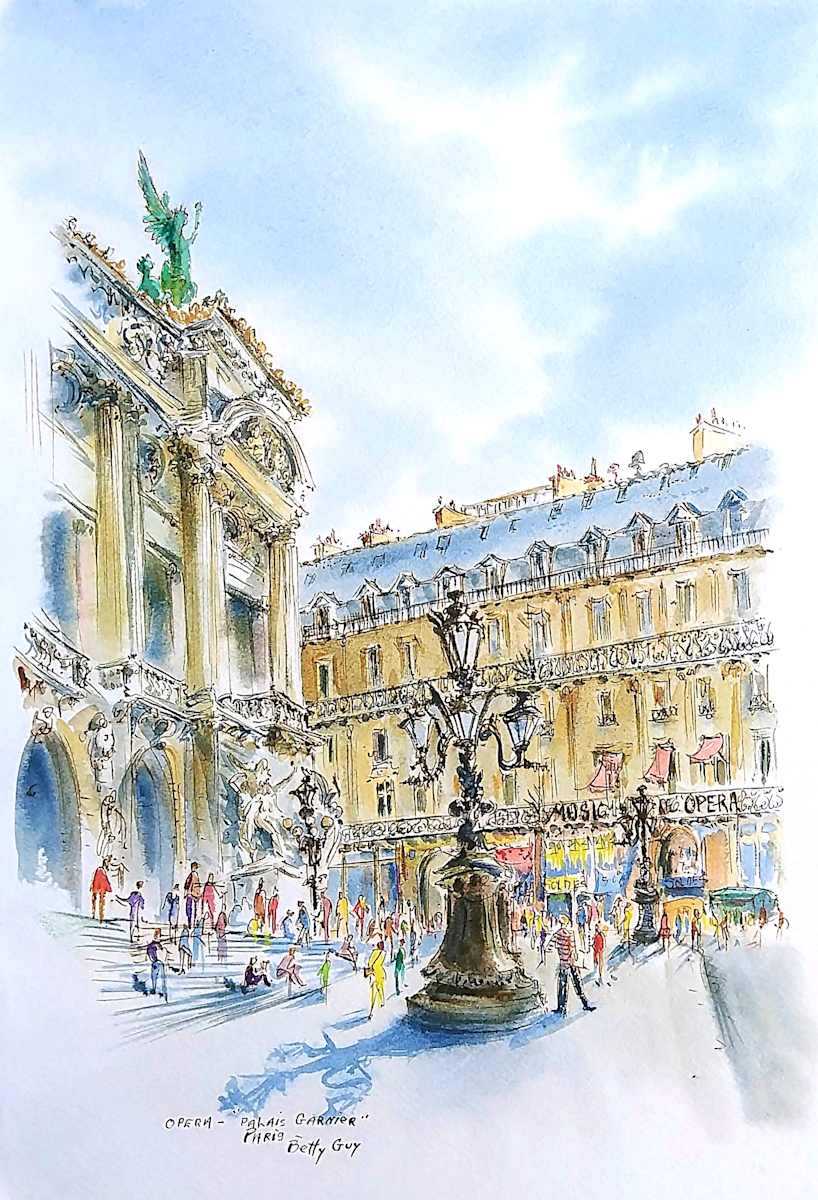 Opera - Palais Garnier Paris by Betty Guy 