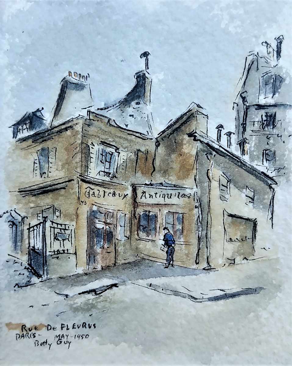 Rue De Fleurus Paris by Betty Guy 