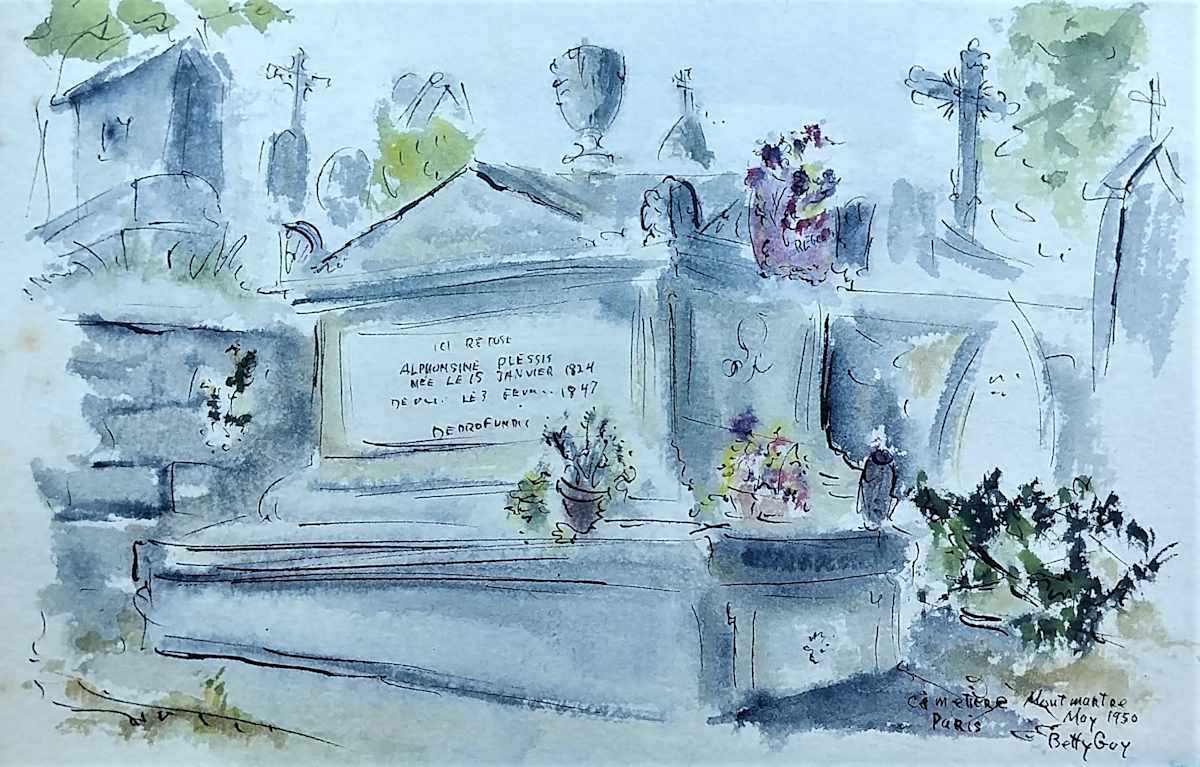 Cimetiere Montmartre Paris by Betty Guy 
