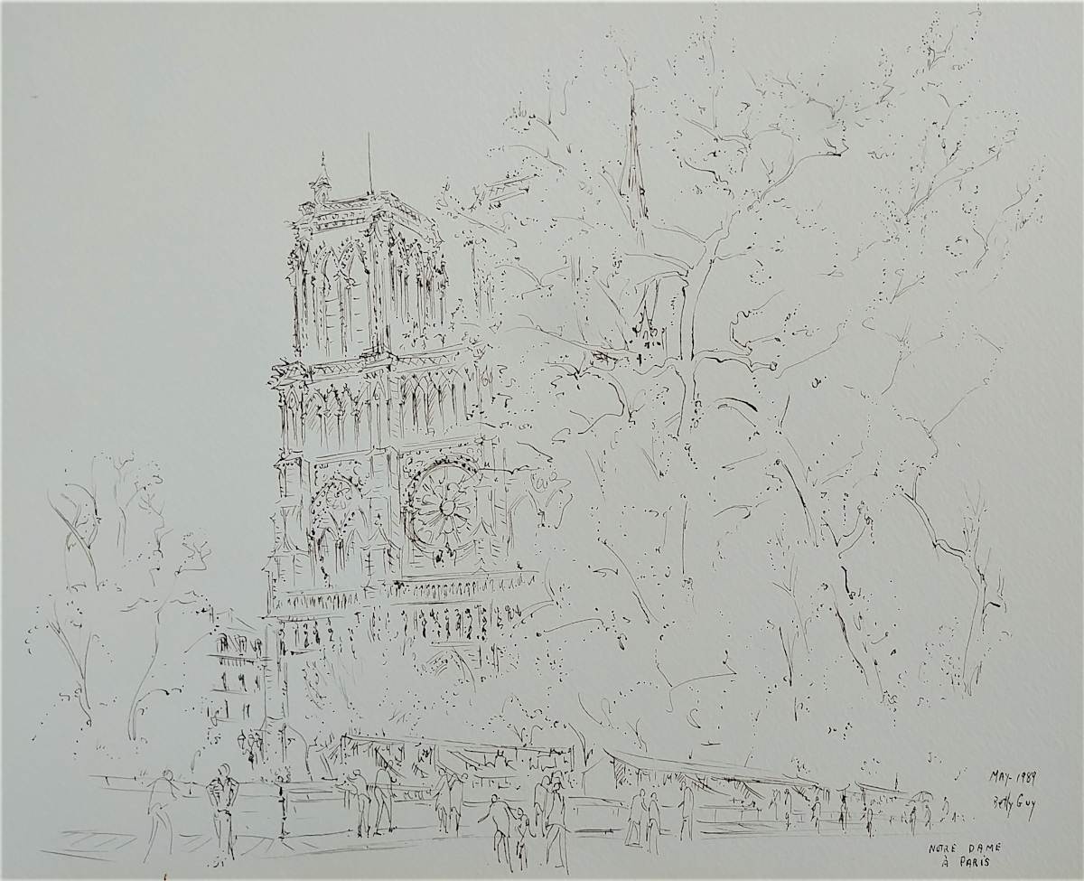Notre Dame Paris by Betty Guy 