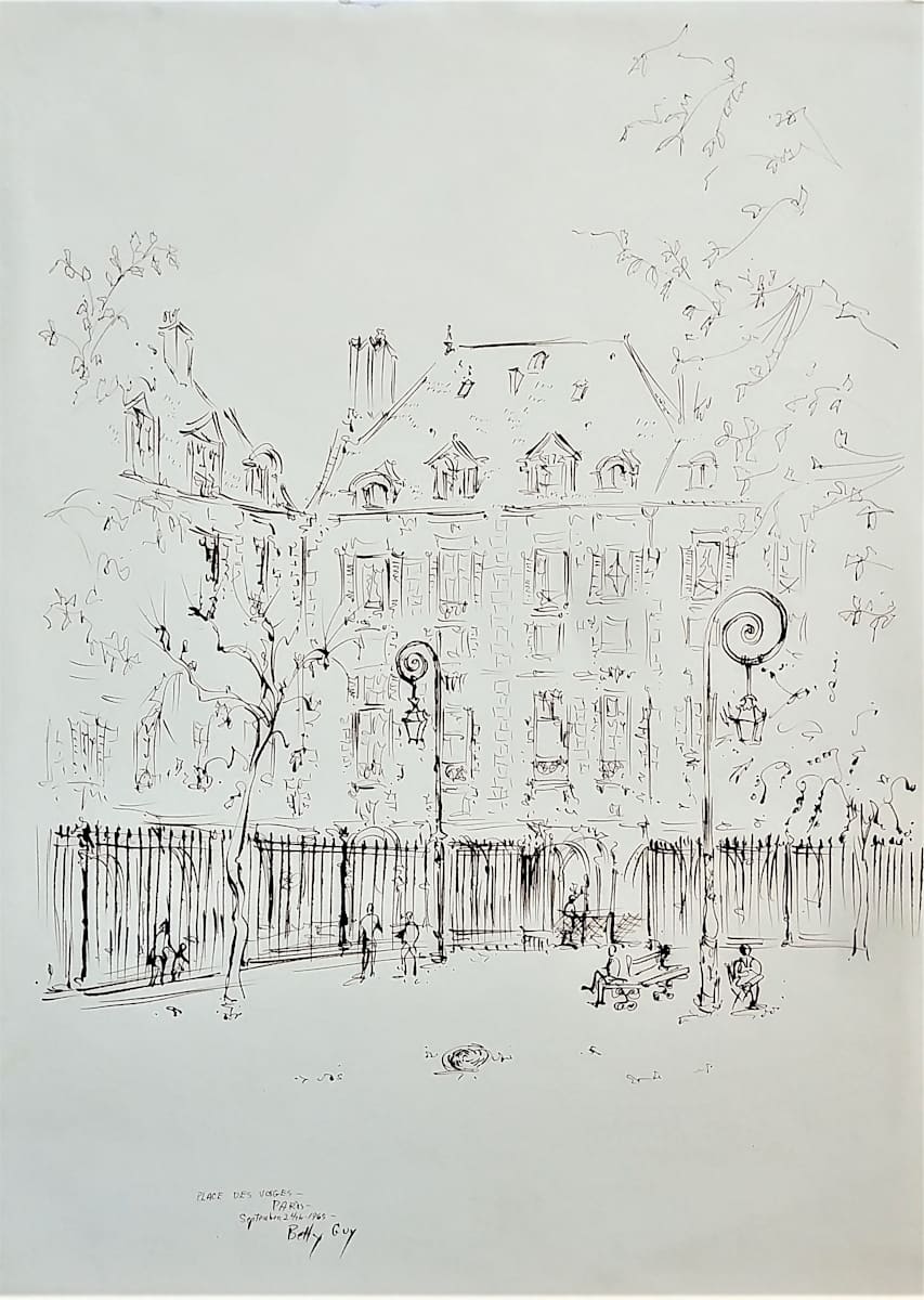 Place Des Vosges Paris by Betty Guy 