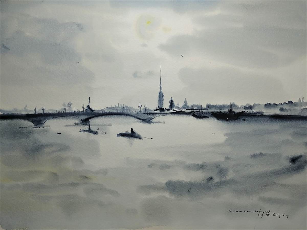 The Neva River - Leningrad by Betty Guy 