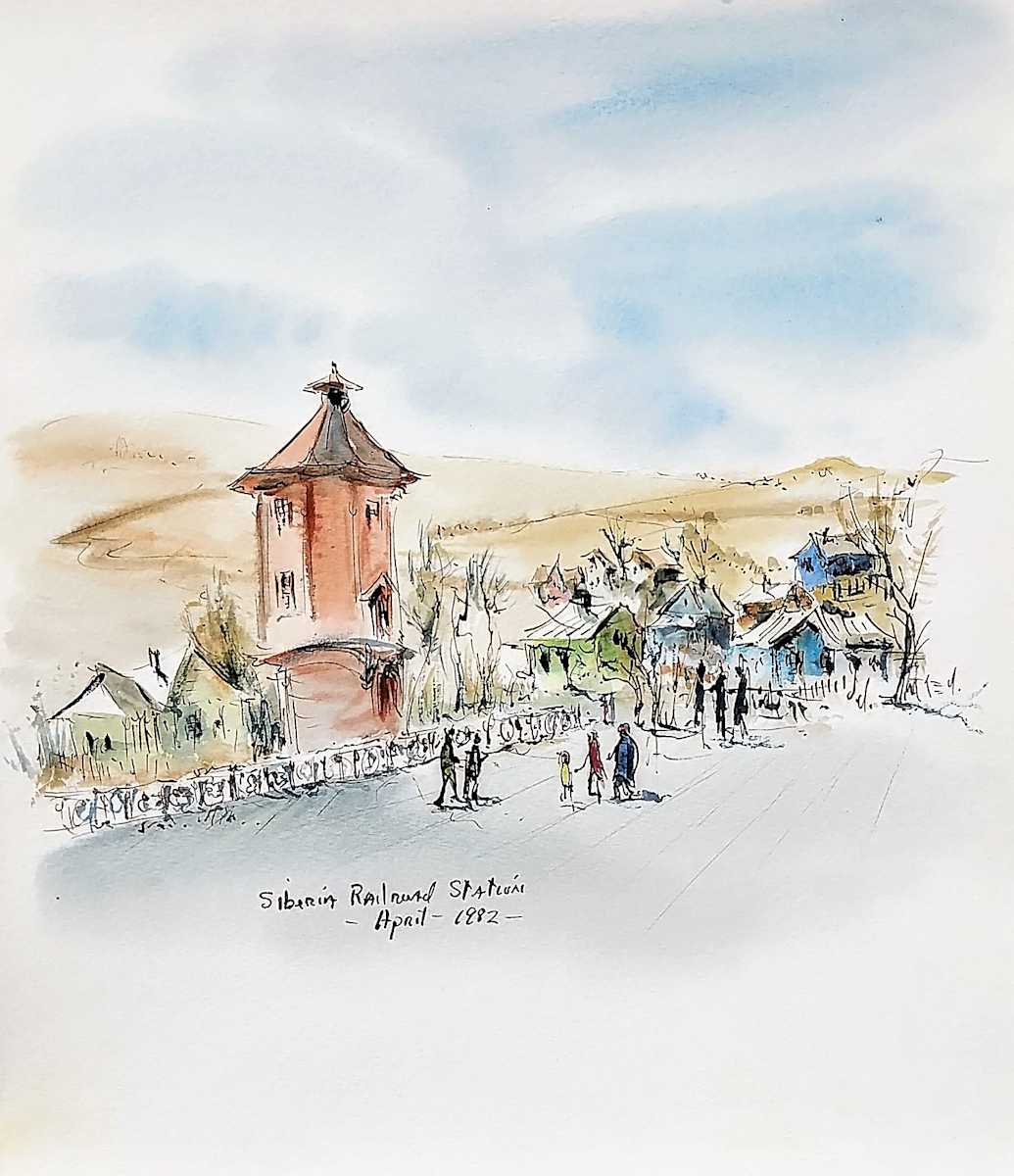 Siberia Railway Stations by Betty Guy 