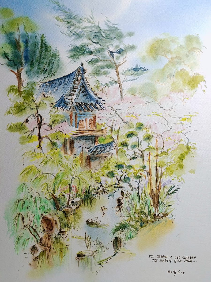 The Japanese Tea Garden The Golden Gate Park by Betty Guy 