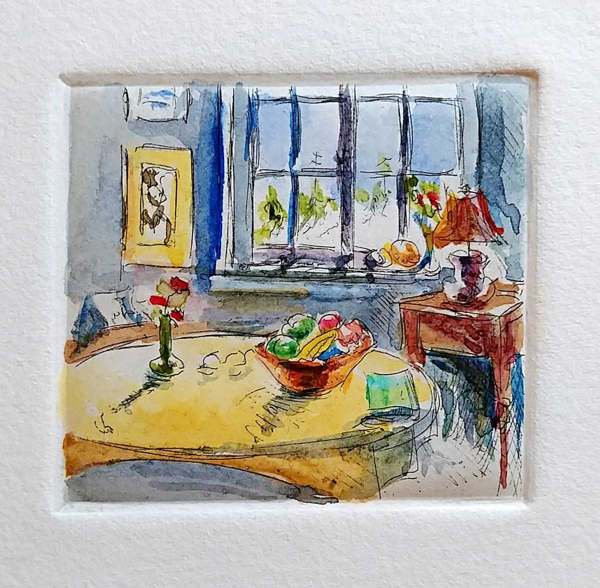 Untitled (from the series of etchings "My Room") by Betty Guy 