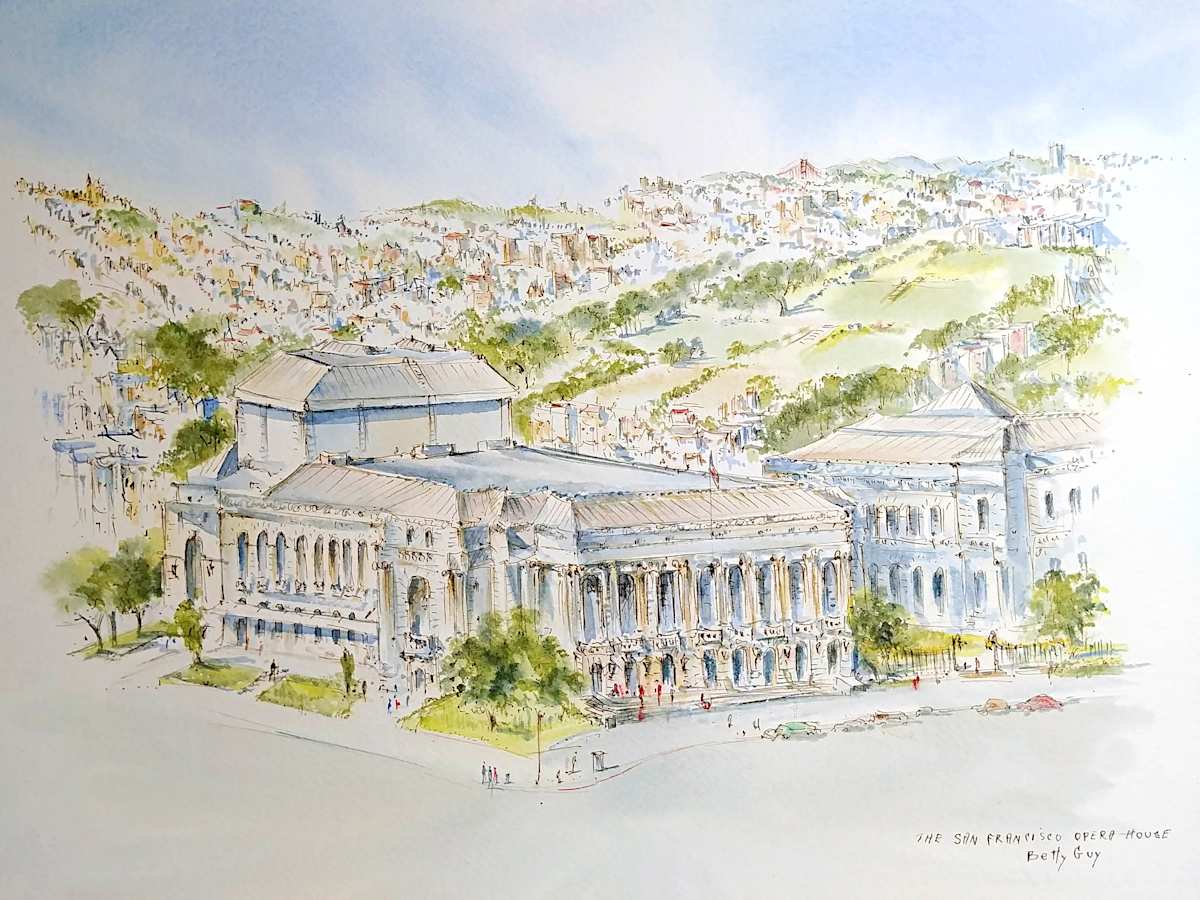 The San Francisco Opera House by Betty Guy 
