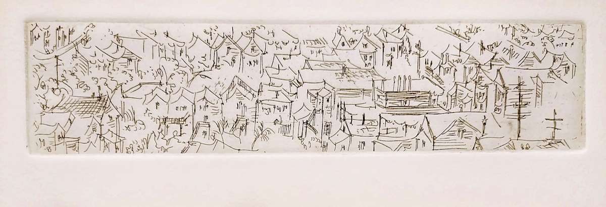 Untitles (from the series of etchings "Below My Hill in San Francisco") by Betty Guy 