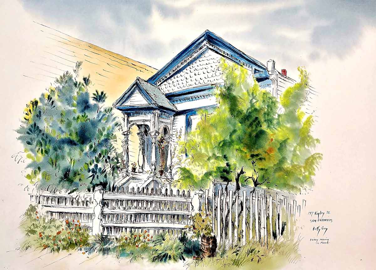 147 Ripley St. San Francisco Friday Morning in March by Betty Guy 