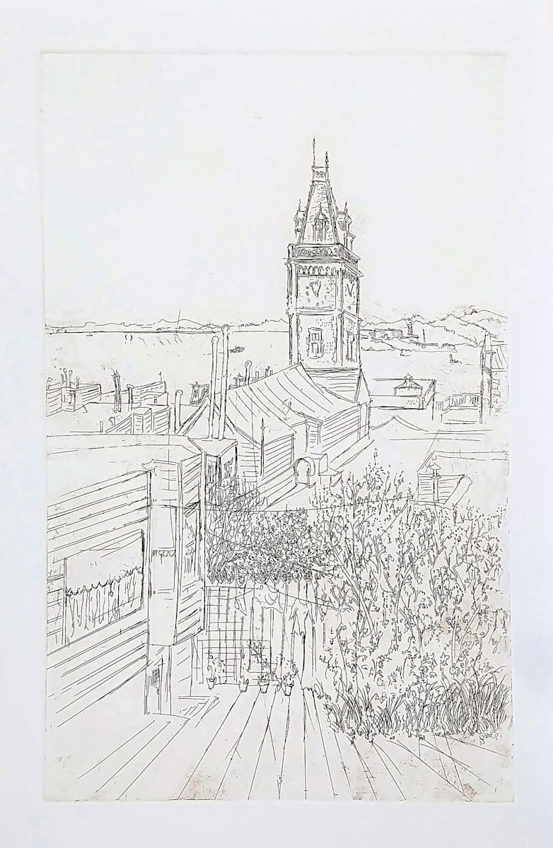 Untitled (from the series of etchings "San Francisco") by Betty Guy 