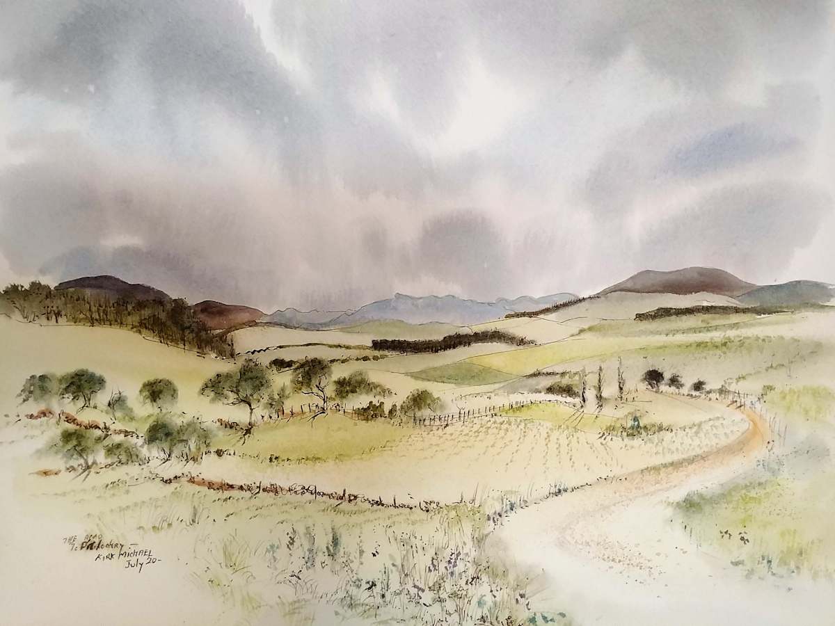 The Road to Pitlochry - Kirk Michael by Betty Guy 